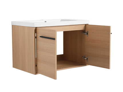 Bathroom Vanity Set With Resin Countertop Sink, 2 Doors