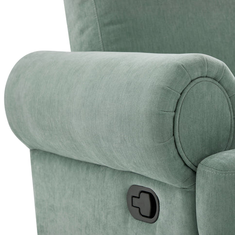 Manual Swivel Recliner Rocker Chair With Adjustable Backrest