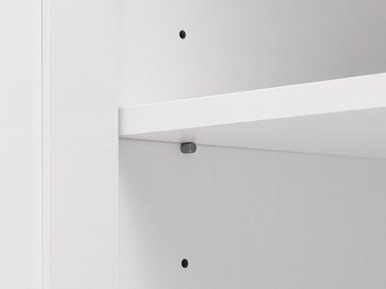 Storage Cabinet With Adjustable Shelves, 2 Doors, Rectangle Design For Bathroom