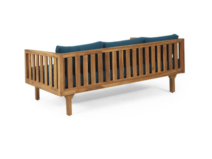 Claremont - 3 Seater Daybed Teak Acacia Wood Water Resistant Cushions