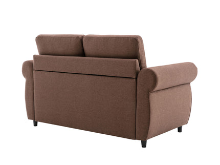 Pull Out Sofa Bed Loveseat Sleeper With Twin Size Memory Mattress With Two USB Ports For Living Room Spaces