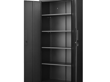 2 Door File Cabinet With Lock, 4 Adjustable Shelves, Heavy-Duty