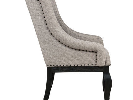 Kinzler - Arm Chair (Set of 2) - Tan / Black