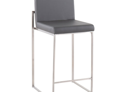 Fuji - Contemporary High Back Counter Stool, Functional Design