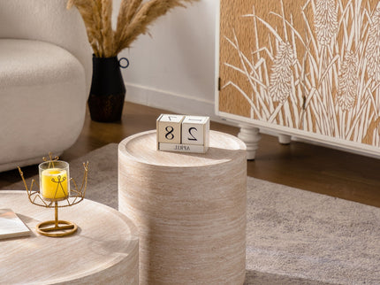 Modern Round Table With Mars Pattern For Living Room