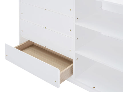Bunk Bed With 4 Drawers And 3 Shelves