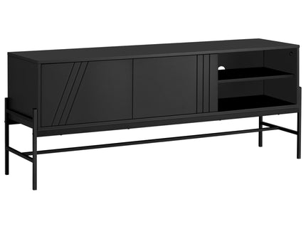 TV Stand, Modern Design Console, Media Entertainment Center, Storage Cabinet, Contemporary & Modern - Black
