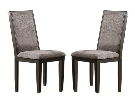 Upholstered Dining Chairs (Set of 2) - Gray - Fabric