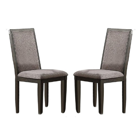 Upholstered Dining Chairs (Set of 2) - Gray - Fabric