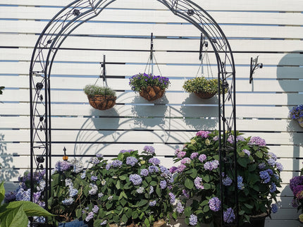 Metal Garden Arch Assemble Freely With 8 Styles Garden Arbor Trellis Climbing Plants Support Rose Arch
