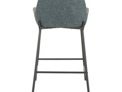 Daniella - Industrial Fixed Height Counter Stool (Set of 2)