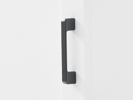 Storage Cabinet With 1 Door And Adjustable Shelf, Rectangle Shape - White