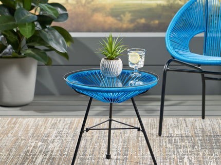 Nusa - Modern Rattan Side Table With Tempered Glass Top