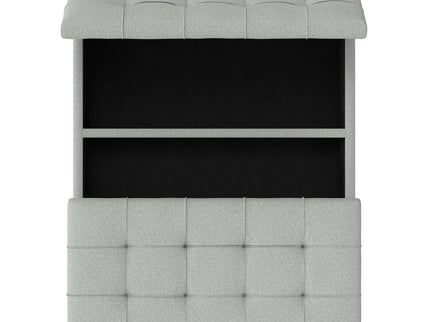 Harrison - Coffee Table Storage Ottoman Lift Top - Stone Gray