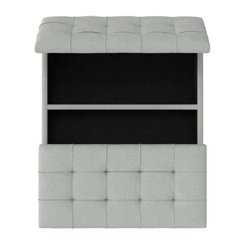 Harrison - Coffee Table Storage Ottoman Lift Top - Stone Gray