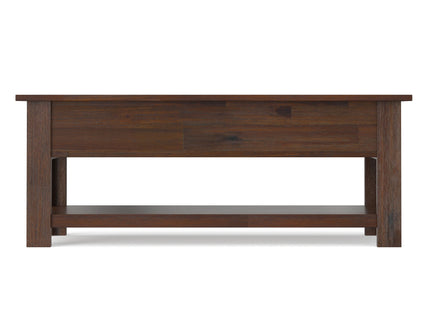 Monroe - Rectangular Coffee Table With Drawers - Brown