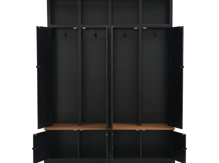 Hall Tree With Bench And Cabinet