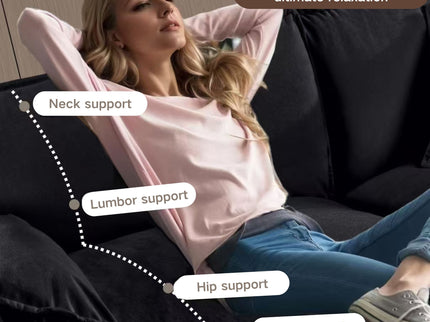 Modern Upholstered Loveseat And Armchair Set With Pillows