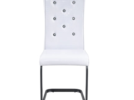 Alligator Skin Upholstered Dining Chairs