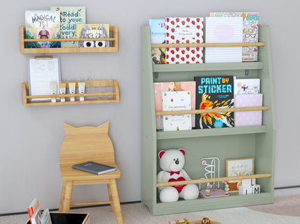 3 Tier Book Shelf, Compact Storage For Bedrooms