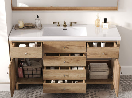 Modern Bathroom Vanity With Sink, Soft Close Drawers