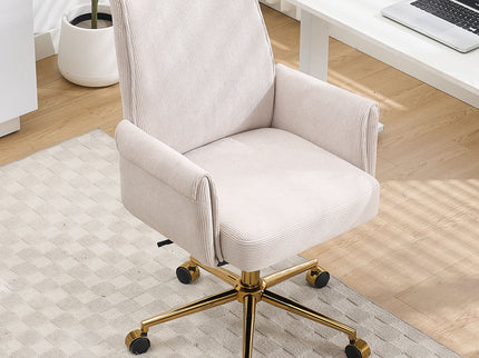 Ergonomic Mid-Back Office Chair With Striped Fabric