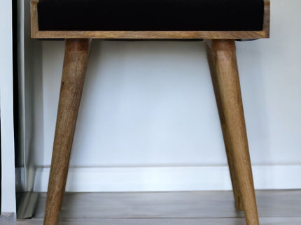 Tray Style Footstool - Black