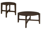 Dark Brown / 2 Pc. Coffee Table, End Table