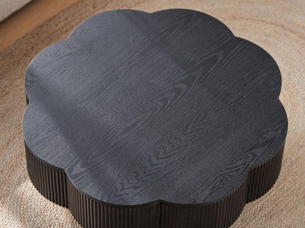 Modern Plum Blossom Shaped Coffee Table With Storage