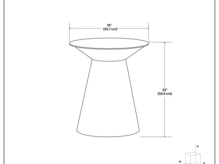 Sheridan - Handcrafted Metal Accent Table