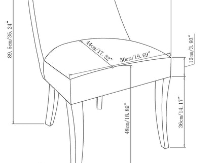 Walden - Deluxe Dining Chair (Set of 2) - Slate Gray