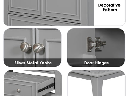 Modern Bathroom Vanity Base Only With Doors And Drawer