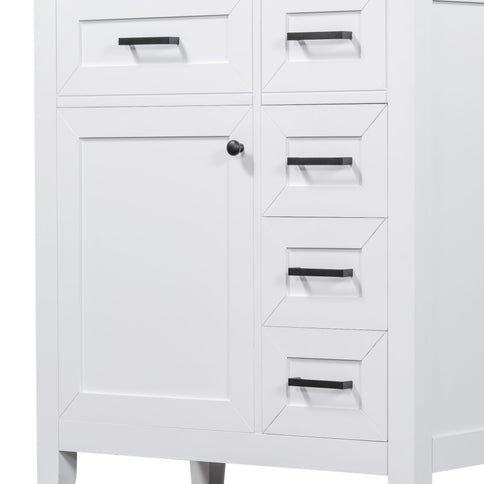 Modern Bathroom Vanity With Sink Combo, 3 Drawers, Undermount Drop-In Sink