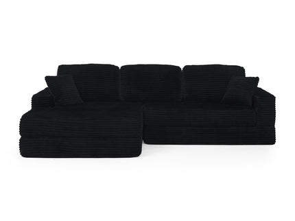 Modern Minimalist L Shape Modular Sectional Sofa, Couch