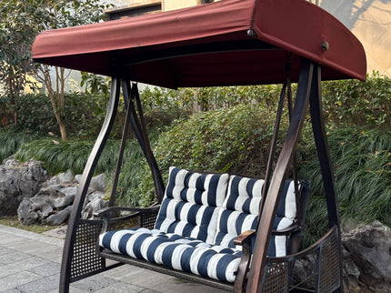 2 Piece High Back Patio Chair Cushion Set, Tufted Adirondack And Rocking Chair Cushions