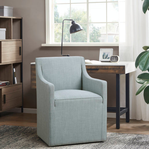 Traditional Skirted Dining Arm Chair