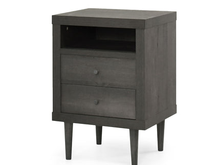 Nystrom - Mid Century Modern 2 Drawer Nightstand