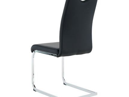 Modern Dining Chairs With Padded Seat And Metal Legs
