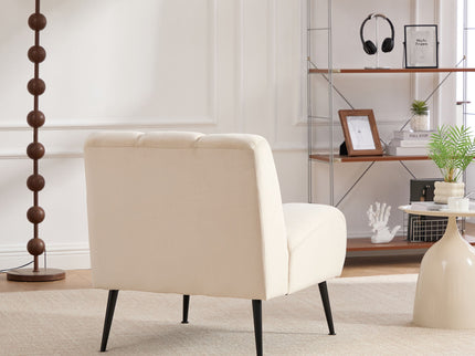 Upholstered Armless Chair For Living Room