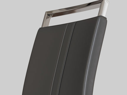 Modern Dining Chairs With Padded Seat, High Back