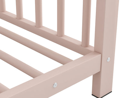 Metal House Platform Bed With Modern Design And Durable Frame