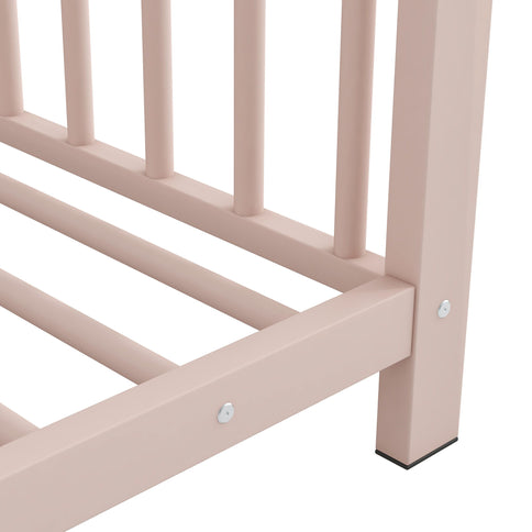 Metal House Platform Bed With Modern Design And Durable Frame