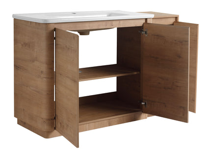 Freestanding Bathroom Vanity With Sink, 1 Small Storage Cabinet, Soft Close Door
