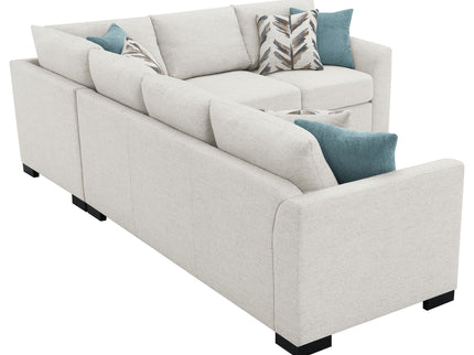 Radison - Upholstered Sectional Sofa With Hidden Sleeper - Greige