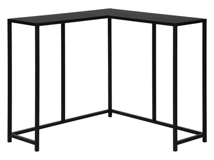 Corner Accent Console Table For Entryway, Contemporary & Modern - Black