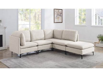 Upholstered Modular Sectional & Tall Legs