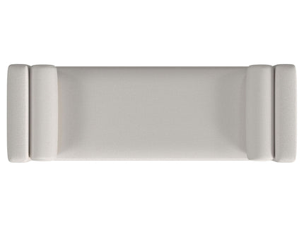Thomas - Raised Arm Accent Bench - Ivory