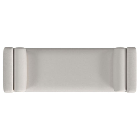 Thomas - Raised Arm Accent Bench - Ivory