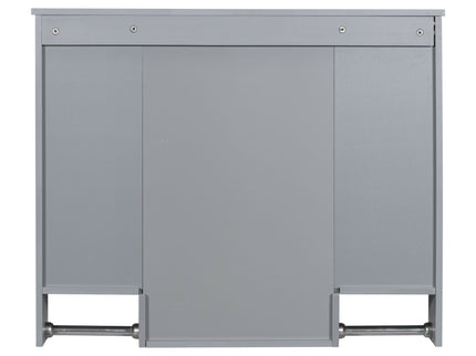 Wall Mounted Bathroom Storage Cabinet With Mirror, Medicine Cabinet With Towel Bar