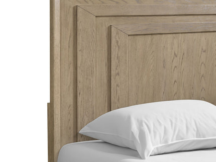 King Panel Bed - Brown